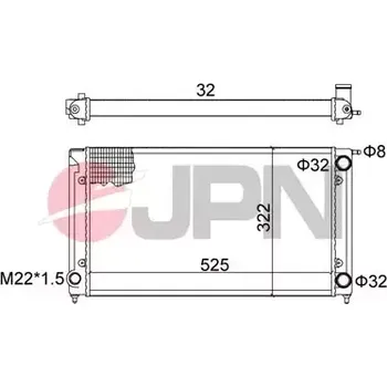 Motor automobilu JPN Chladič vody JPN 60C9053-JPN