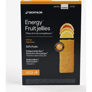 Nástraha DECATHLON Ovocné energetické želé citrusové 25 g 5 ks