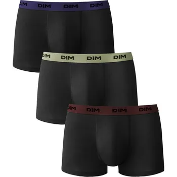 Pánské spodní prádlo Sada 3 boxerek Mix & Colors zn. Dims černá+zelená+bordó 101/108