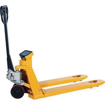 Paletový vozík Paletový vozík s váhou, do 2 000 kg, polyuretanová řídicí kola