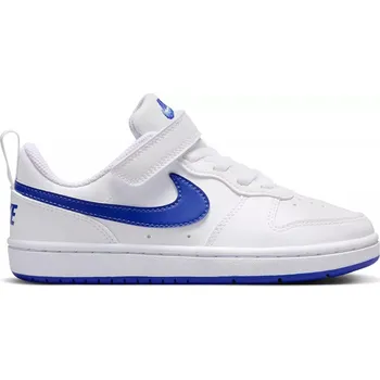Dámská tenisová obuv Chlapecká rekreační obuv NIKE-Court Borough white/hyper royal Bílá 32