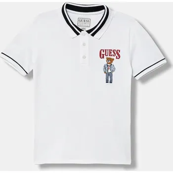Pánské tričko Bavlněné polo tričko Guess L6RP01.KBV51.PPY2 bílá 00X, vel. 175