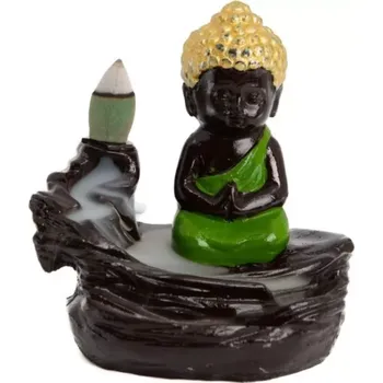 Vonná tyčinka Spiru Fontána - stojan na vonné kužely Tekoucí dým Buddha na Skále