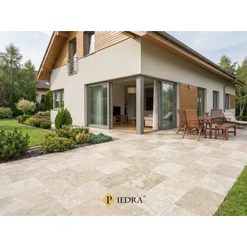 Dlažba Travertin Light, tmelený 61x40,6x1,2 cm