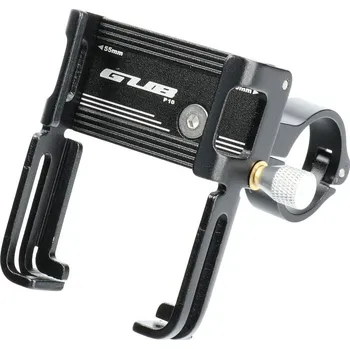 Gub Hliníkový držák na řídítka kola + černá silikonová rukojeť