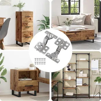 Příborník do zásuvky Závěs 2 pcs Niklová 85 x 52,5 x 9,5 mm Železo