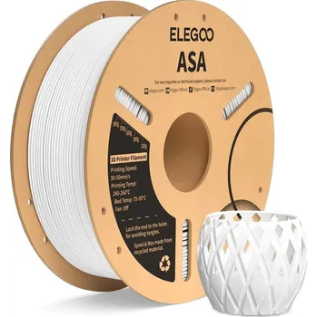 Filament Filament Elegoo ASA-1.75mm-1KG-Cardboard Spool-White