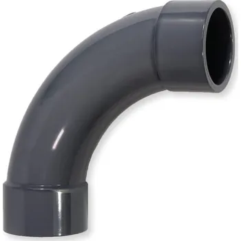 Bazénová filtrace Bazénová PVC tvarovka Paradies, koleno 90° Ø 50 mm s těsněním z rozpouštědla, PVC-U hrdlové spojky,