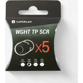 CAPERLAN Jigová hlava na lov štik na nástrahu TP SCR 10 g 5 ks ŠEDÁ