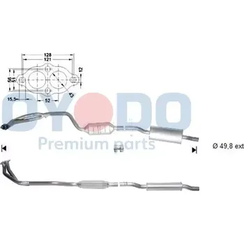 Katalyzátor Oyodo Katalyzátor OYD 10N0058-OYO + DOPRAVA ZDARMA!