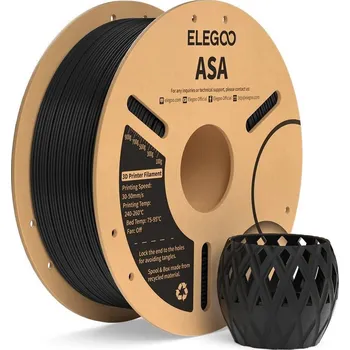 Filament Filament Elegoo ASA-1.75mm-1KG-Cardboard Spool-Black