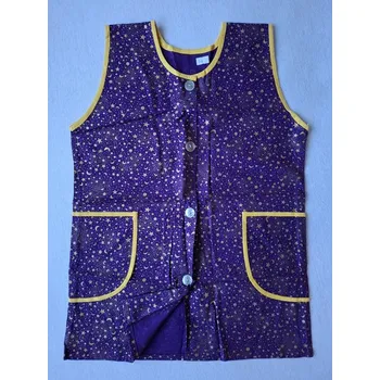 Dětská zástěra zástěrka * zástěrky dětská do školky-školy vel: 116 propínací fialová