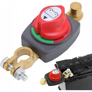 vypínač Vypínač proudu 12-48V 300A + svorky pro auta, obytné vozy a nákladní vozidla