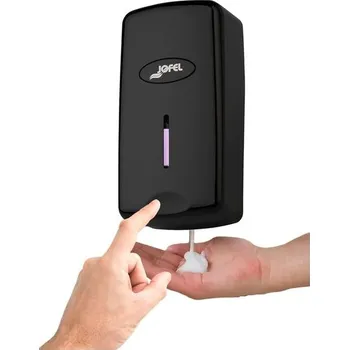 Dávkovač tekutého mýdla Jofel Valor, plastový, k montáži na zeď, černý