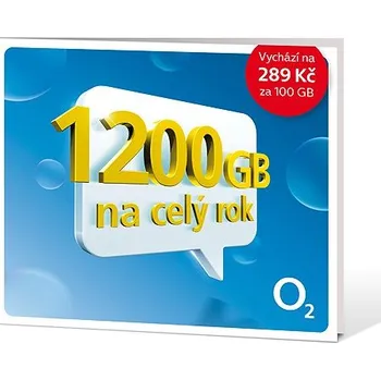 SIM karta O2 SIM karta roční datové připojení 1,2 TB