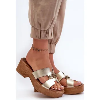 Dámské pantofle Pantofle model 197658 Step in style žlutý 40