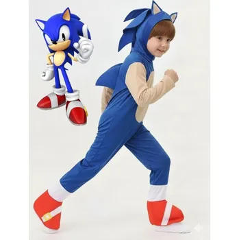 Karnevalový kostým Kostým Ježek Sonic Velikost: (M) 6 – 10 let (120 – 138cm)