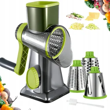 Struhadlo KRÁJEČ VLOŽKAMI PRO KRÁJENÍ ZELENINY A STROUHÁNÍ SÝRA BEZ UŠPINĚNÍ RUKOU