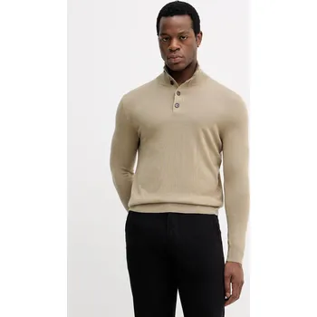 Dámské oblečení Svetr s příměsí vlny Sisley 11BAS200W zelená 97X, vel. S