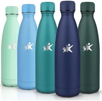 Termoska Nerezová láhev na vodu, dětská láhev na vodu, 500ml bez BPA, termoska, dvoustěnná láhev na vodu,