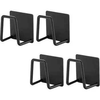 Zahradní nábytek TOFBS 4dílný samolepicí držák houbiček do kuchyňského dřezu, držák na utěrky, nerezový organizér do