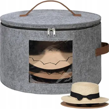 Úložný box Krabička pro ukládání klobouků Krabička na klobouky Plstěný organizér
