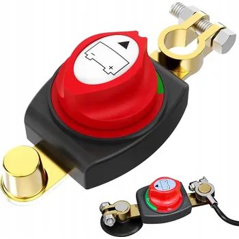 vypínač Vypínač proudu 12-48V 300A + svorky pro auta, obytné vozy a nákladní vozidla