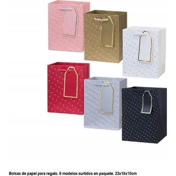 Dárková taška Ouda Party - Malá dárková taška se zlatými puntíky 23*18*10CM