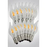 Žárovky LED čiré s plamínkem pro řetěz…