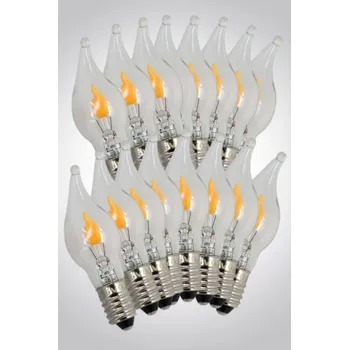 Žárovka Žárovky LED čiré s plamínkem pro řetěz Gloria, Felicia 16 ks