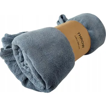 Prostěradlo Fleecová deka DHE polar, 140 cm x 200 cm, modrá