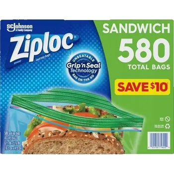 Úložný box Úložné tašky Ziploc Sandwich 145 ks