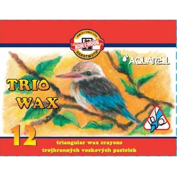Kresba Pastelky TRIO WAX JUMBO akvarelové 12 barev KOH-I-