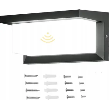 Venkovní osvětlení Venkovní LED nástěnné svítidlo 18W s POHYBOVÝM SENZOREM, zahradní fasádní lampa