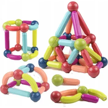 ostatní stavebnice KONSTRUKČNÍ MAGNETICKÉ STAVEBNICE SADA 36 DÍLKŮ MAGNETIC STICKS DÁREK