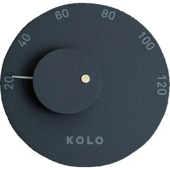 Rento Saunový teploměr hliníkový černý KOLO