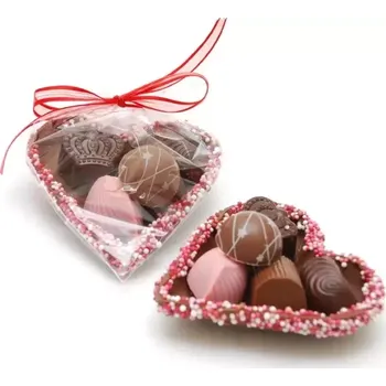 Čokoláda Čokoládové srdce duté vyplněné pralinkami
