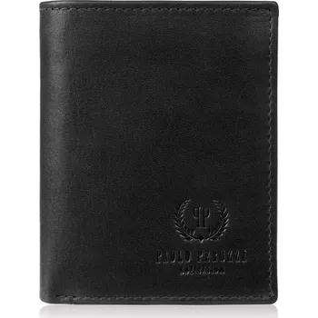 Peněženka Pánská kožená peněženka malá černá klasická Paolo Peruzzi AY-09-BL