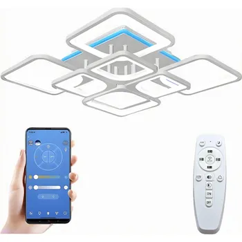 Závěsné svítidlo AjieQaQ MODERNÍ 8 světelných bodů integrovaný LED zdroj