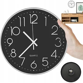 Hodiny Nástěnné hodiny Bedee černé 30 cm