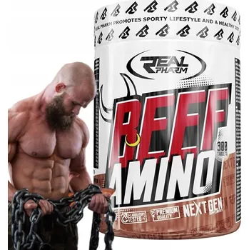 Aminokyselina Tablety, vícesložkový produkt Real Pharm Beef Amino 500 tablet Real Pharm 650 g přírodní