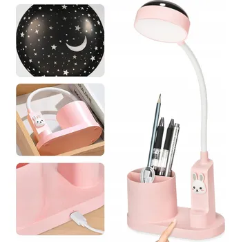 Lampička Dětská stolní lampička, akumulátorová s držákem na tužky 3v1