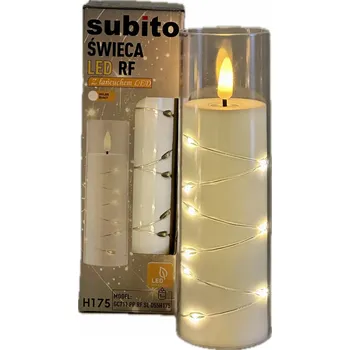Svíčka LED vklad do hřbitovní svíčky Subito 17,5 cm GC711 175/55 mm