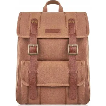 Městský batoh Batoh na notebook hnědý do školy do práce A4 školní Paolo Peruzzi