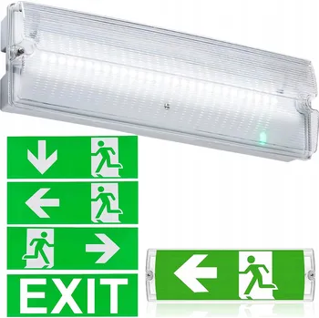 Nouzové osvětlení LED NOUZOVÉ OSVĚTLENÍ ÚNIKOVÉ CESTY 3H NOUZOVÁ LAMPA EXIT ZNAČKA