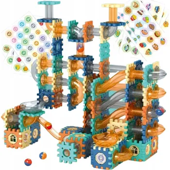 ostatní stavebnice STAVEBNÍ STAVEBNICE MRAMOROVÁ DRÁHA PUZZLE VAFLE SADA DO PLESOVÉHO SÁLU 335 dílů