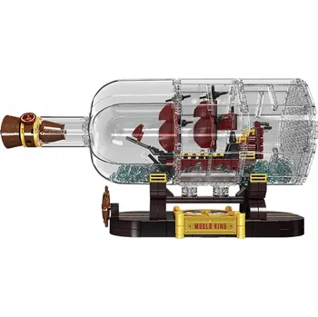ostatní stavebnice Velká stavebnice Loď Stavebnice v lahvi, 885 dílů Kompas.
