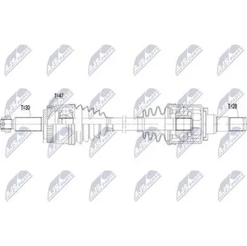 Hnací hřídel - poloosa NTY NPW-HY-672