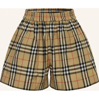 Dámské kraťasy Burberry Dívčí Šortky Marcy, velbloudí / červená / černá, 164