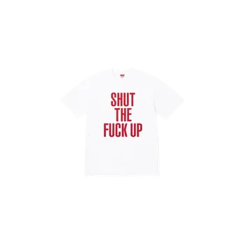 Pánské tričko Supreme Number (N)ine Shut Up Tee White Velikost: L